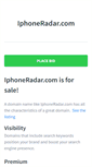 Mobile Screenshot of iphoneradar.com