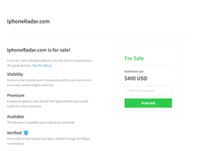 Tablet Screenshot of iphoneradar.com